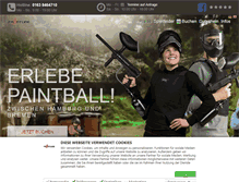 Tablet Screenshot of frontline-paintball.de